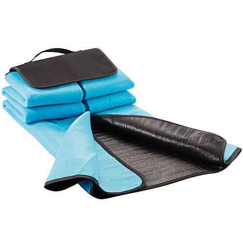 Additional Image 1 - a blue and black towel