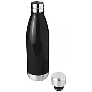 Additional Image 1 - a black and silver water bottle