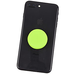 Additional Image 2 - a black cell phone with a green circle on it