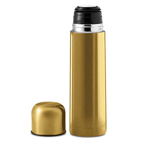 Additional Image 6 - a gold metal container with a black cap
