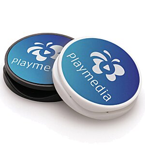 Additional Image 5 - a close up of a blue and black round object