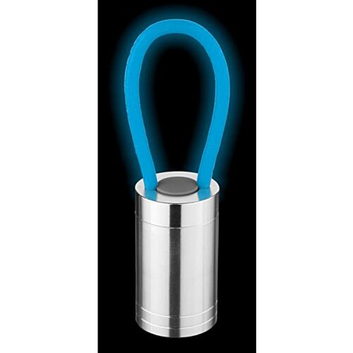 Additional Image 2 - a blue and silver object with a black background