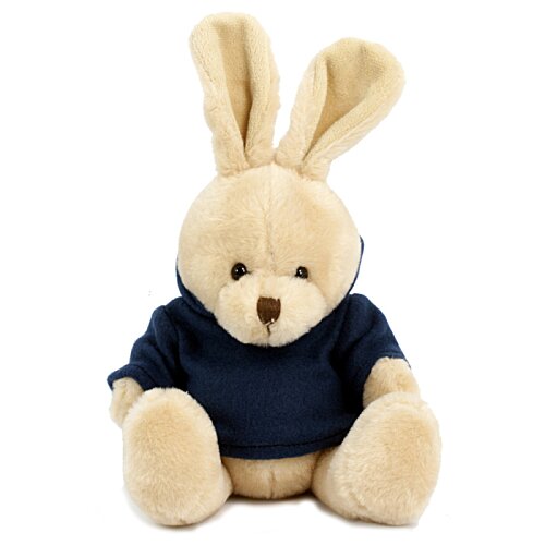 Additional Image 9 - a stuffed animal rabbit wearing a blue shirt