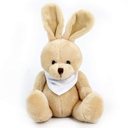 Additional Image 2 - a stuffed animal rabbit with a bandana around its neck