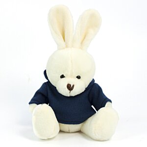 Additional Image 3 - a stuffed animal rabbit in a blue shirt