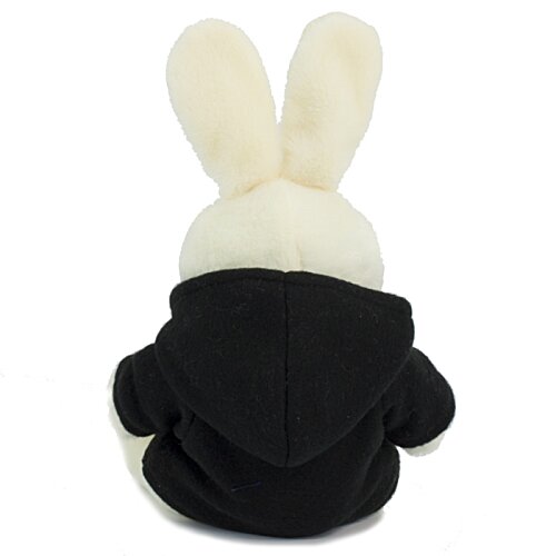 Additional Image 9 - a stuffed animal in a black and white hoodie