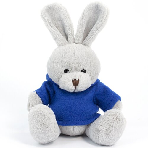 Additional Image 3 - a stuffed animal rabbit in a blue shirt
