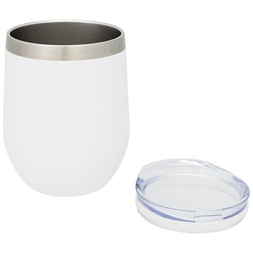 Additional Image 3 - a white and silver cup