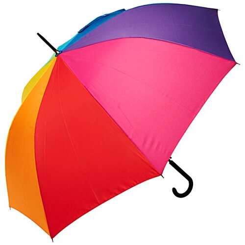 Additional Image 3 - a colorful umbrella with a black handle