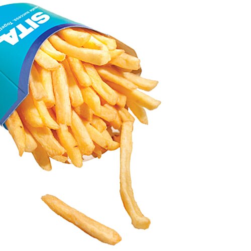 Additional Image 1 - french fries spilling out of a blue container
