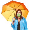 View Image 7 of 9 of DISC FARE Mini Umbrella with Face Mask