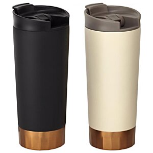 Additional Image 1 - a black and white tumbler