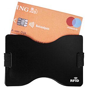 Additional Image 4 - a black wallet with two credit cards