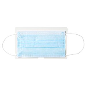 Additional Image 4 - a blue and white face mask