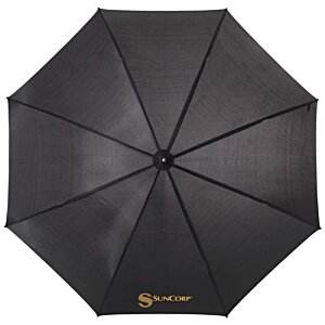 Additional Image 2 - a black umbrella with yellow text