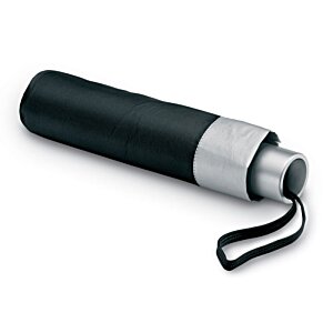Additional Image 1 - a black and silver umbrella
