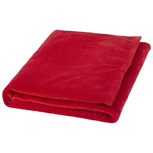 Additional Image 5 - a red folded blanket on a white background