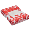 a red and white wrapping paper