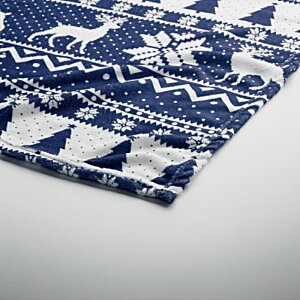 Additional Image 1 - a blue and white blanket