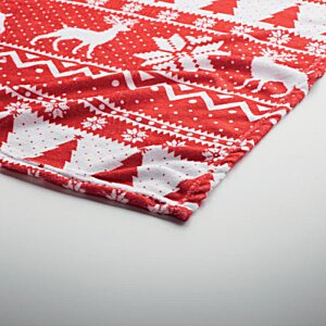 Additional Image 5 - a red and white blanket