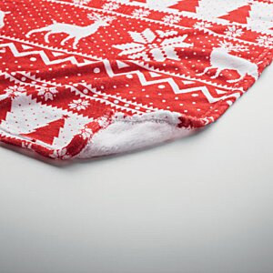 Additional Image 6 - a red and white fabric with white designs