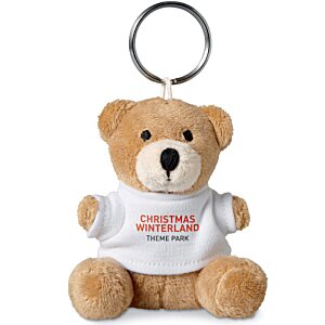 Additional Image 1 - a teddy bear keychain with a white shirt