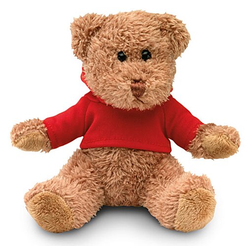 Additional Image 4 - a stuffed bear wearing a red shirt
