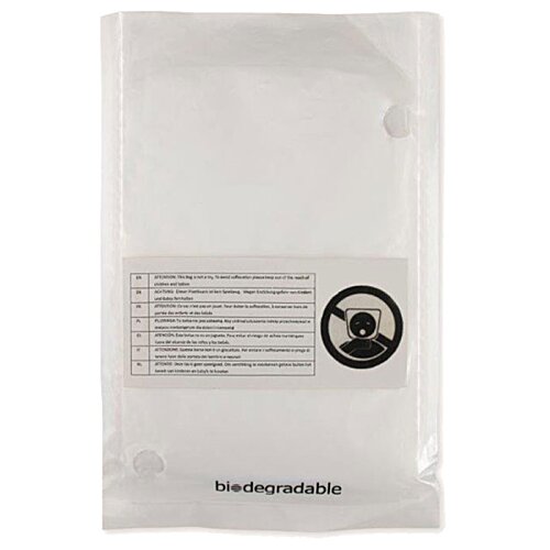 Additional Image 1 - a white plastic bag with a logo
