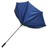 a blue umbrella on a white background