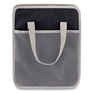 Additional Image 1 - a grey bag with white handles