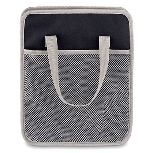 Additional Image 1 - a grey bag with white handles