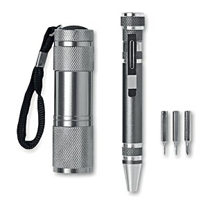 Additional Image 1 - a silver pen and a black pen