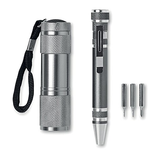 Additional Image 1 - a silver pen and a black pen
