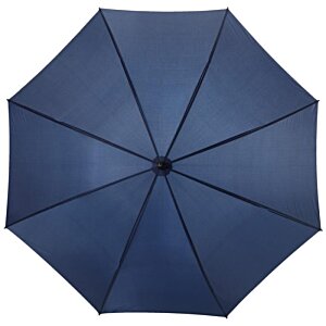 Additional Image 2 - a blue umbrella with a black handle