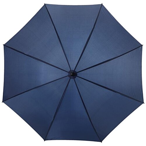 Additional Image 2 - a blue umbrella with a black handle