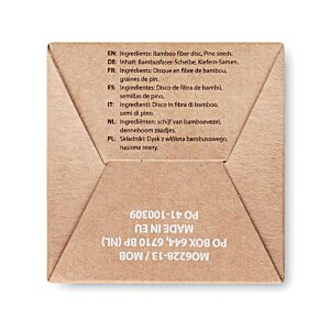 Additional Image 4 - a brown square box with black text