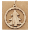 View Image 2 of 3 of Natall Wooden Tree Ornament - Printed
