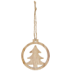 View Image 3 of 3 of Natall Wooden Tree Ornament - Printed