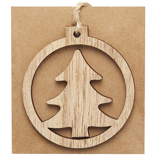 Additional Image 1 - a wooden ornament with a tree in the middle