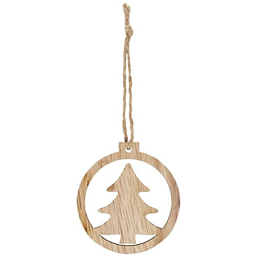 Additional Image 2 - a wooden ornament with a tree in the middle
