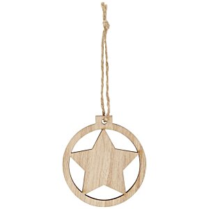 Additional Image 1 - a wooden star in a circle