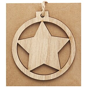 Additional Image 2 - a wooden star in a circle