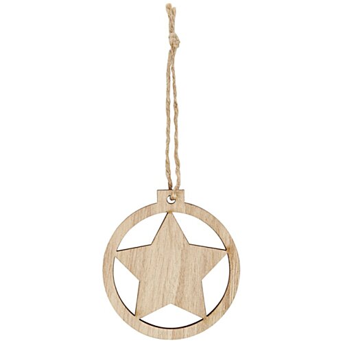 Additional Image 2 - a wooden star in a circle