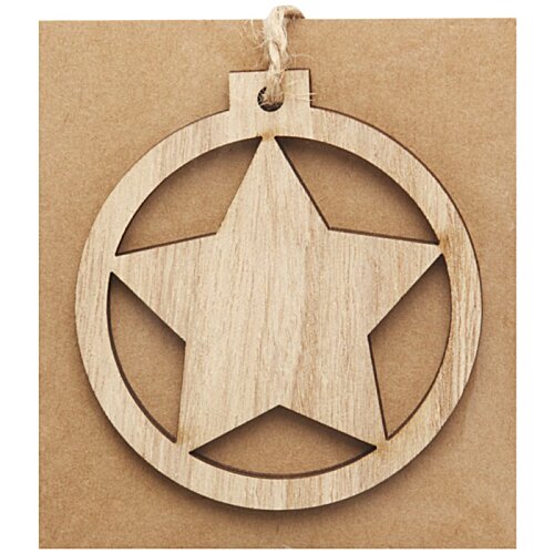 Additional Image 3 - a wooden star in a circle