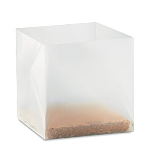 Additional Image 2 - a clear square box with a brown surface