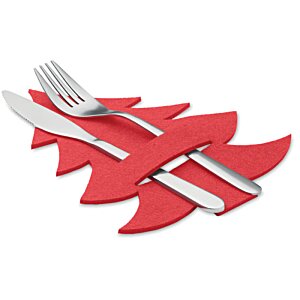 Additional Image 3 - a knife and fork on a red place mat