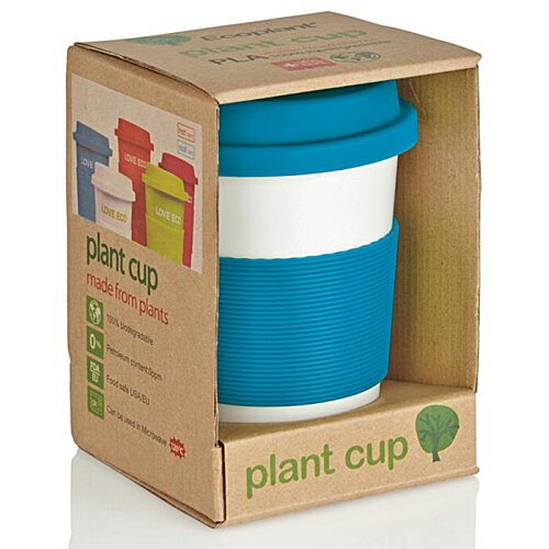 Additional Image 2 - a blue and white coffee cup in a cardboard box