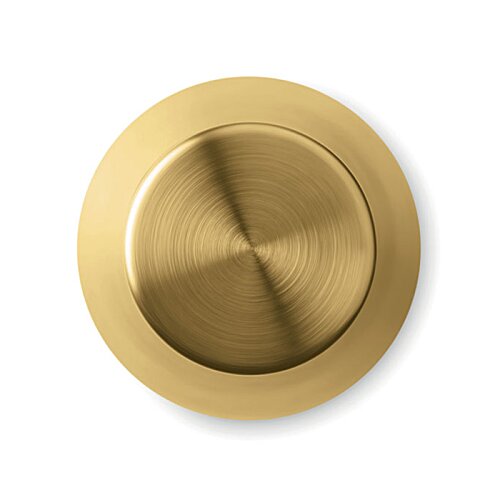 Additional Image 5 - a gold circular object with a white background