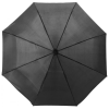 a black umbrella with a white background