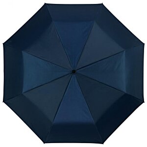 Additional Image 2 - a blue umbrella with a black center